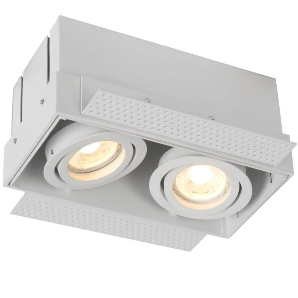 Lucide TRIMLESS - Recessed spotlight - 2xGU10 - White - detail 1